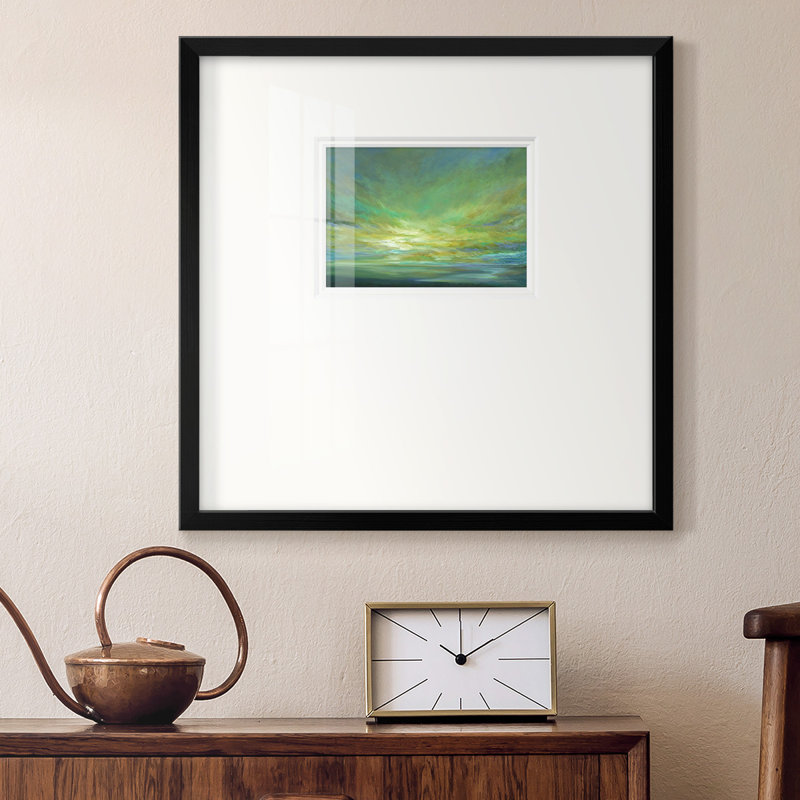 Bord de mer, impression encadrée, H 17 po x l 17 po x P 1,25 po
