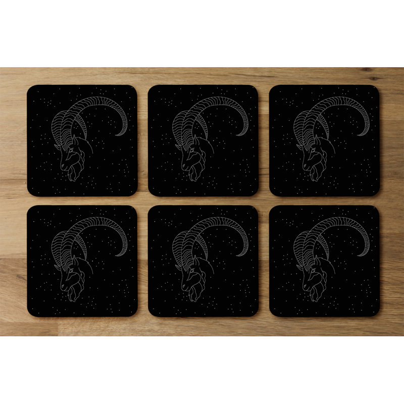Square 6 Piece Coaster Set
