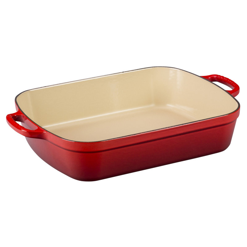 Le Creuset Signature Enameled Cast Iron Roaster, 5.25 qt., Cerise