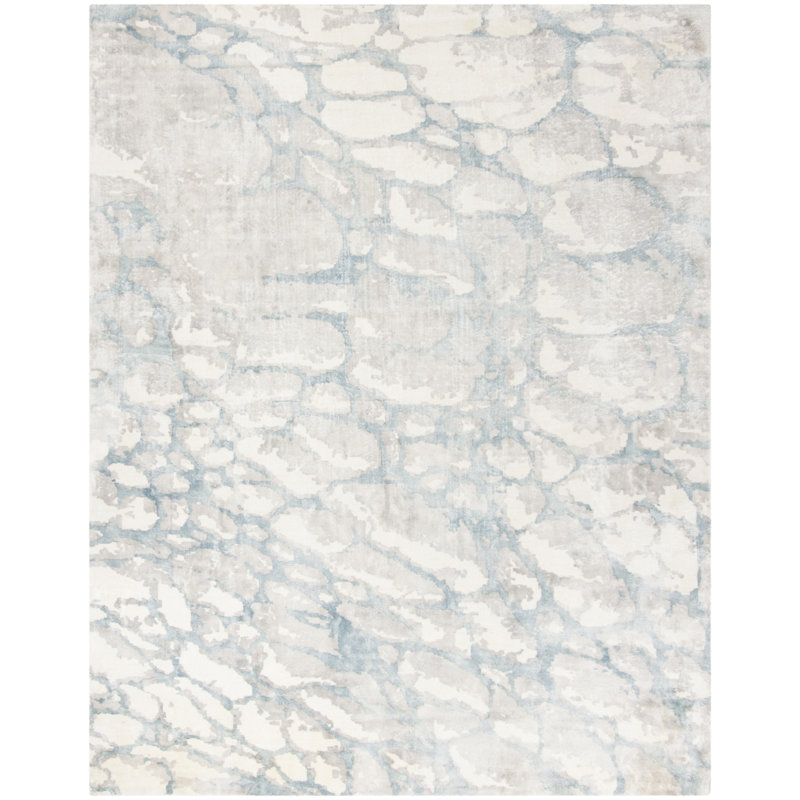 Wynkoop Hand Loomed Viscose Abstract Rug, Rectangle 6' x 9'