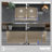Karran Quartz 32-1/2'' X 19-1/2'' Double Bowl 50/50 Undermount Kitchen Sink Kit-50597903