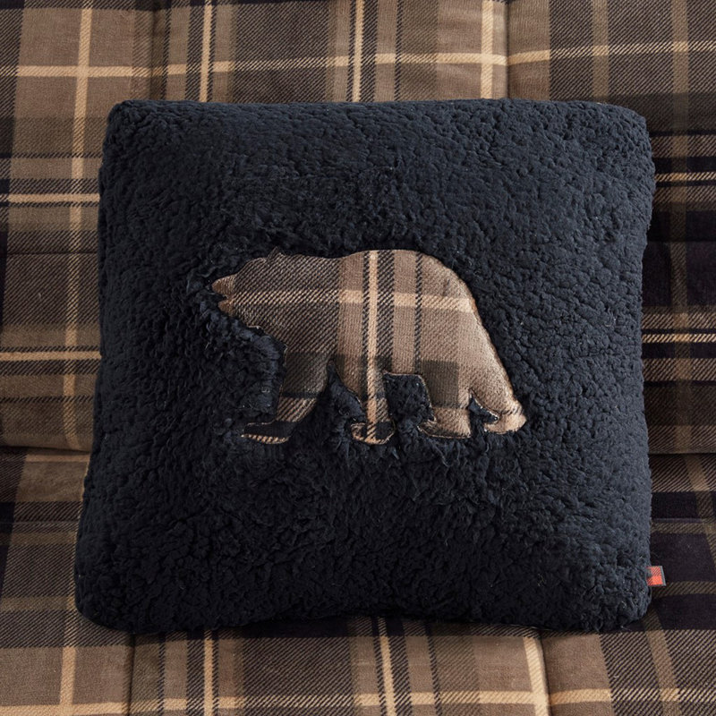 Ensemble d'édredon en duvet synthétique Sherpa réversible