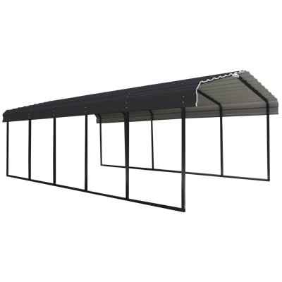 Galvanized Steel Carport, 12X24X7