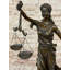 Statue de bronze Justica Themis