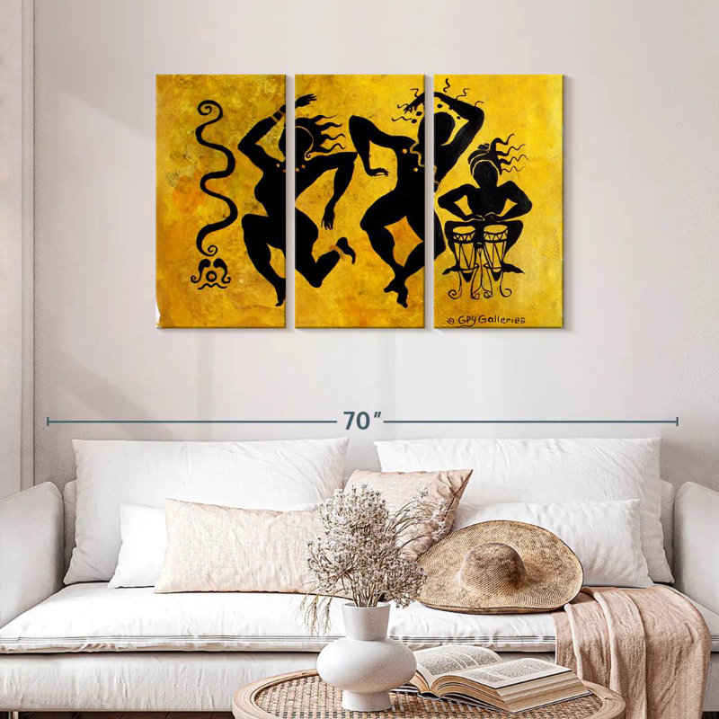 Enn African Silhouettes II, H 28 po x l 45 po