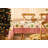 Aavah Christmas Holiday Tablecloth in Cream and Red Color Printed with Ornaments and Snowflakes-1410066238