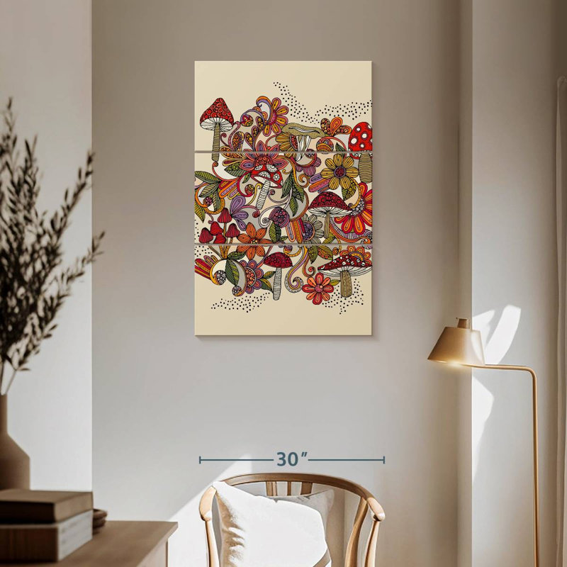 Yarlin Little Mushrooms Light, 57" H x 36" W