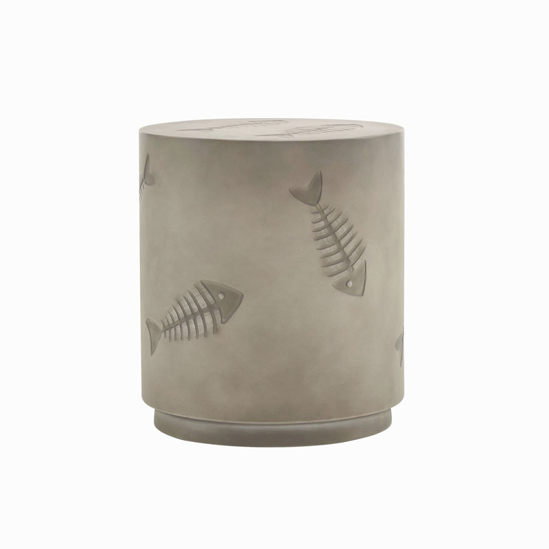 16'' MGO SIDE TABLE FISH PATTERN