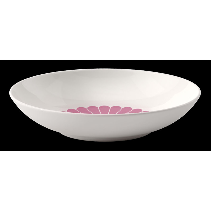 Villeroy & Boch Fleur Bleu Collection Pasta Bowl, Premium Porcelain, Made in Germany, Dishwasher and Microwave Safe, Deep Dish for Pasta, Noodles, & Salads, 21 oz Capacity, 9.5 x 2 in, Blue