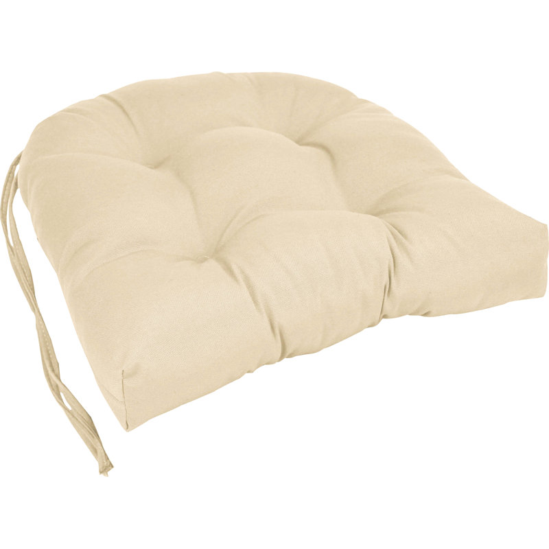 Coussin de chaise de salle à manger d'intérieur de 16 po, Naturel