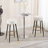 Boatwright Upholstered Counter Stool with Metal Frame