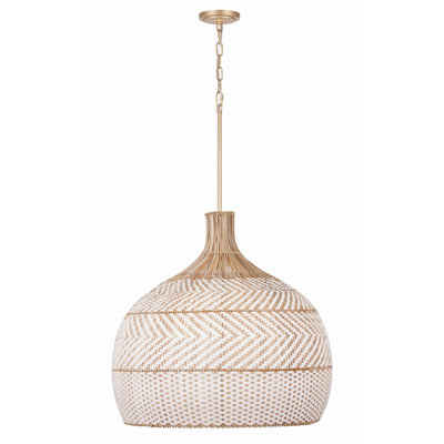 Lustre en forme de cloche à intensité variable 6 lumières Chastyn