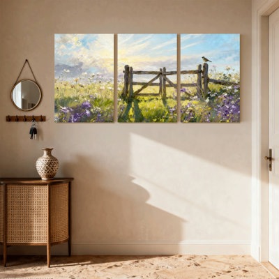 Ensemble de 3 reproductions d'art mural sur toile