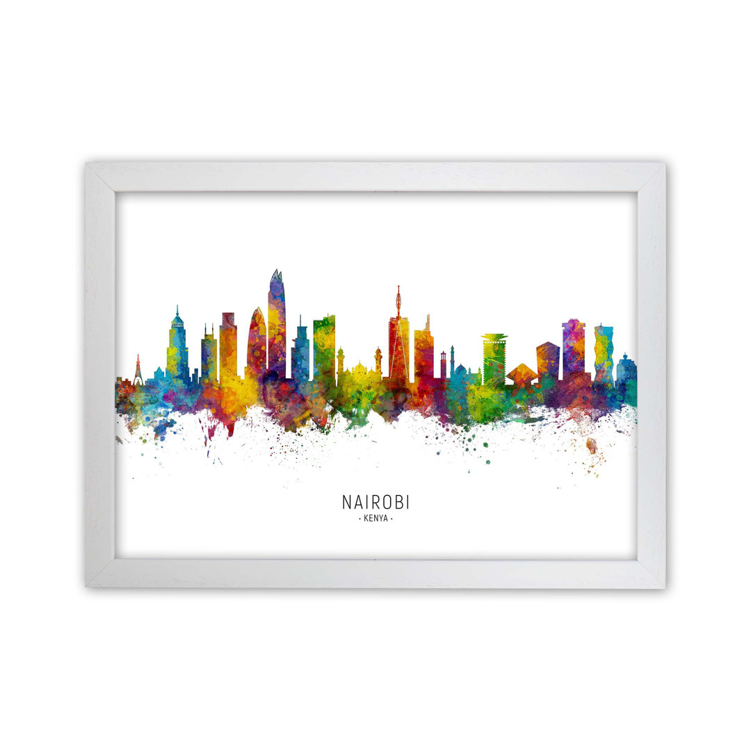 Nairobi Kenya Skyline by Michael Tompsett - Print