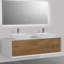 Ensemble de meuble-lavabo double mural 55,1 "Fiona