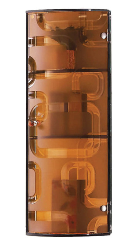 Adhafera Glass Bathroom Cabinet, Gold Crystal