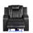 Luxurious Faux Leather Power Recliner Chair With LED Lights And USB Charging, Perfect For Modern Comfort And Style, Recliner-2005698723