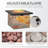 Outsunny 32 Inch Outdoor Propane Gas Fire Pit Table, 50,000 BTU Auto-Ignition Square Faux Ledge Stone Gas Firepit With Lava Rocks And Rain Cover, CSA Certification, Brown