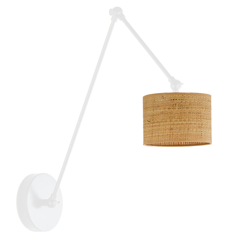 TESNUS BOHO Swing Arm Sconce, White