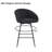 Dimario Swivel Upholstered Counter Stool with Metal Frame-1441810668-1441810643