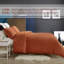Duvet Cover King Size and 2 Pillowcases,Soft Microfiber Bedding Set,Brown-133292907