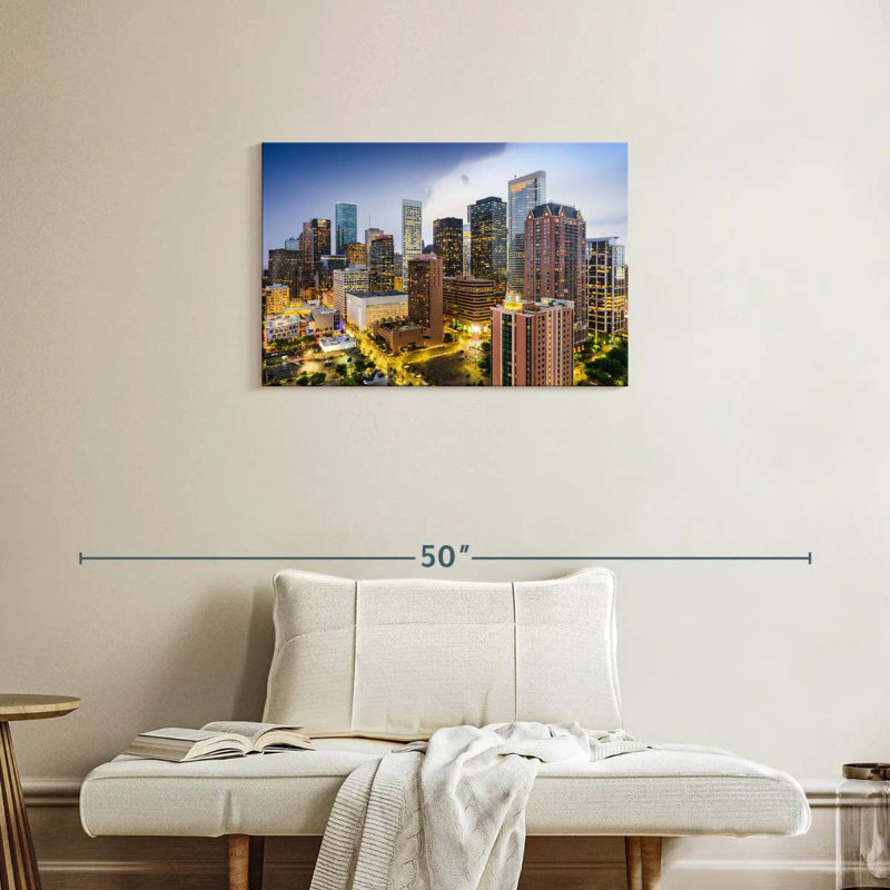 Urban Houston Skyscrapers, 20" H x 30" W