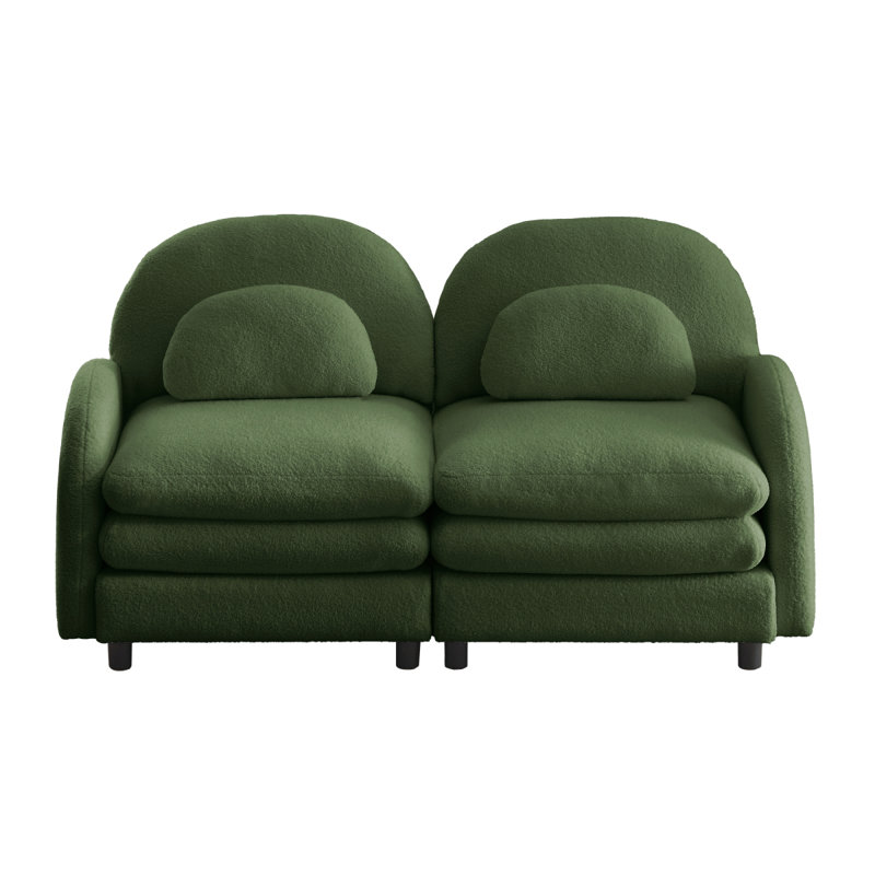 Canapé-lit Teddy, Vert