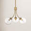 Lustre 3 lumières Meridian en laiton naturel-1023362859