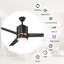 Ventilateur de plafond standard à DEL à 3 pales de 52 po avec commande murale et ensemble d'éclairage inclus-726600597-726600618