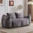 Giant Bean Bag Couch for Adults, Ultra Soft Loveseat Sofa with High-Density Foam, No Assembly Required-1014919208