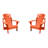 Weathercraft Classic Solid Wood Adirondack Chair – 14 Sherwin-Williams Finish Options, Outdoor Patio Seating-671476850
