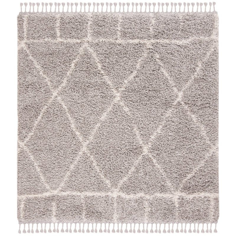 Gafton Pro Lux Shag 400 Performance Geometric Rug, Square 6'7"