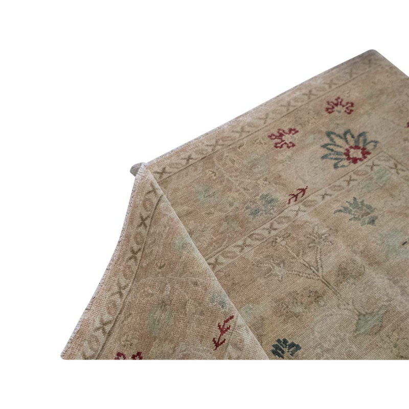 Wool Oriental Area Rug in Gold