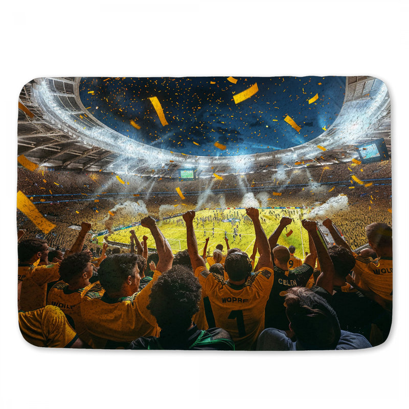 Tapis de bain soccer, L 17 po x L 24 po