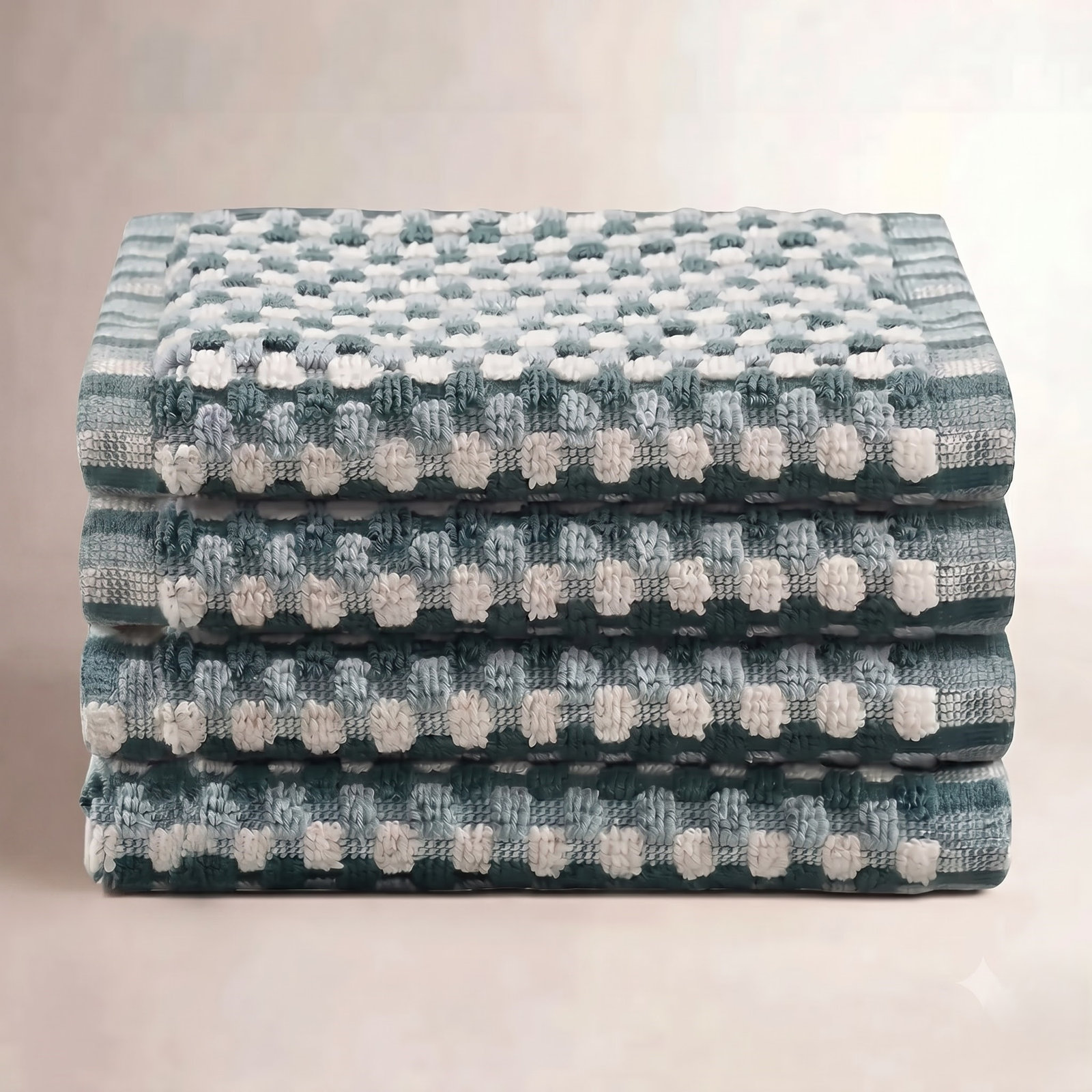 Martex Arcadia 4-Piece Washcloth Set, Slate