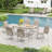 Outdoor Rectangular Dining Table-391591544