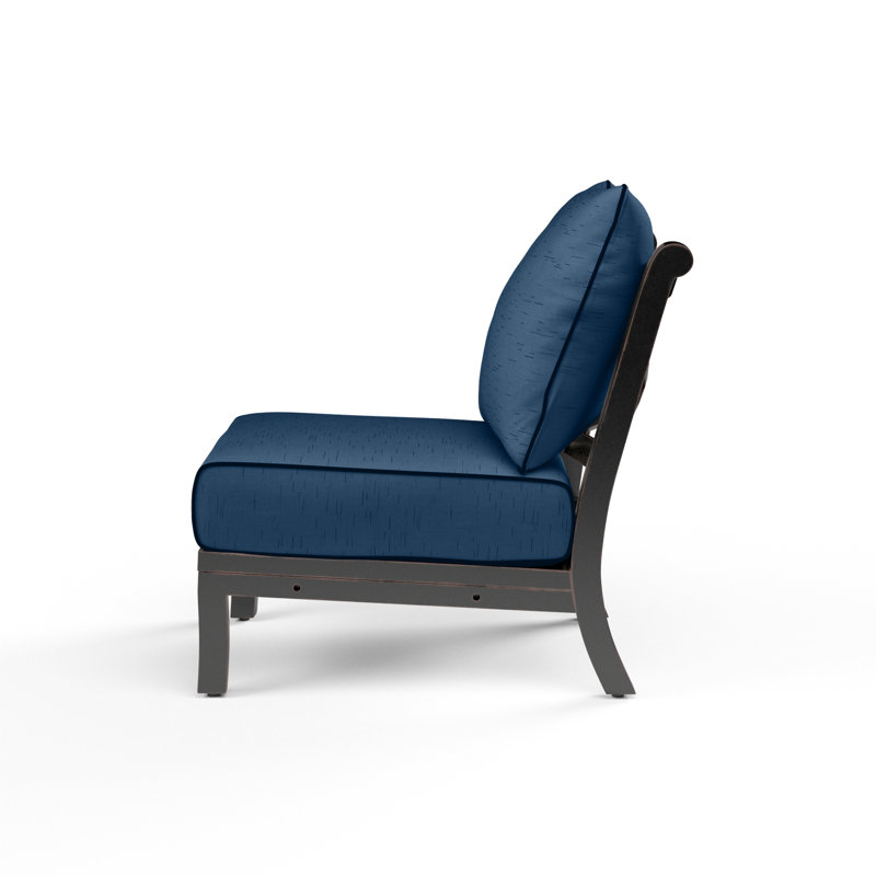 Chaise de patio avec coussins Monterey, Spectre indigo Sunbrella®