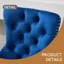 Tabourets de bar rotatifs chromés avec revêtement en velours - hauteur réglable (25 po à 33 po)-190674895