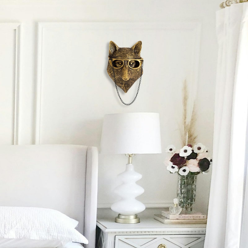 Décoration murale fausse tête de renard