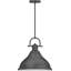  Mini-luminaire suspendu intérieur en bronze avec abat-jour en forme de cloche de 15,75 po Abbie-J-1703105613-1703105612