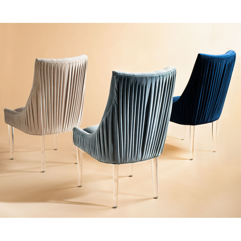 Everly Quinn Rales Tufted Velvet Upholstered Side Chair | Wayfair