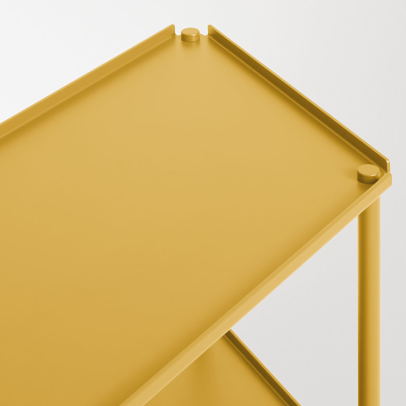Not for Nothing 34" H x 38" W x 13 D" Shelving Unit, Mustard