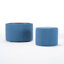 Repose-pieds rembourré en lin bleu, conception gigogne 2 en 1 pour l'espace, 41 fonctions comme tabouret de pieds, table basse, banc et rangement, cadre et mousse haute, mousse compacte facile d'entretien-324986661