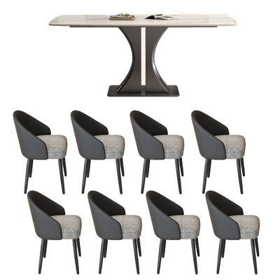 Durable Rock Slab Dining Table Sets.