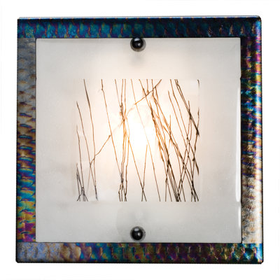Metro Fusion Steel Flush Mounted Sconce