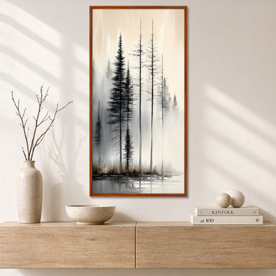 Beige gris Bodie I - impression sur toile de pin, art mural nature