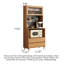 Armoire de rangement multifonctionnelle en bois massif