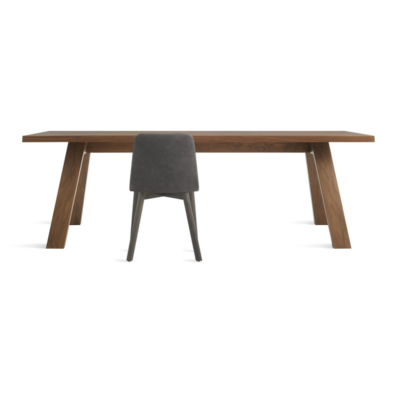 A Walk In The Park Solid Wood Dining Table, Walnut, 38" W x 90" L