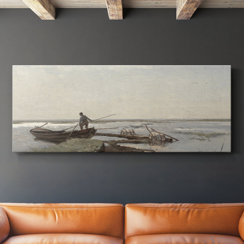 Série paysage - DCXCVI - Toile tendue avec châssis - Prêt à accrocher, H 12 po x l 30 po