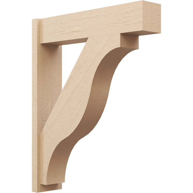 Bois de cèdre brut Funston Block TimberThane Perspector, brun clair apprêté, H 42 po x l 8 po x P 34 po
